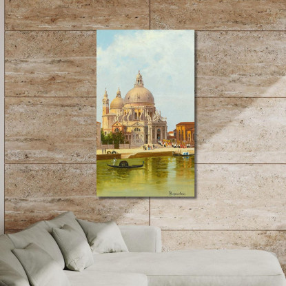 San Marco Della Salute Venice Antonietta Brandeis abn33 quadro stampato su tela