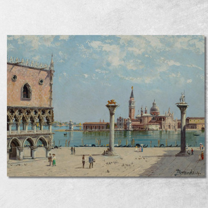 Piazza San Marco Antonietta Brandeis abn35 quadro stampato su tela