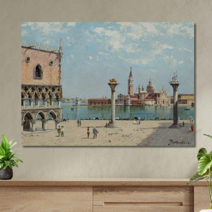 Piazza San Marco Antonietta Brandeis abn35 quadro stampato su tela