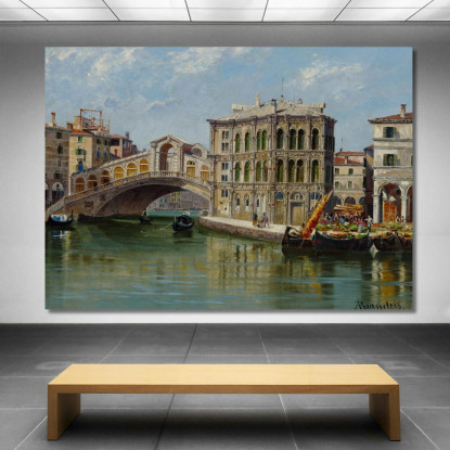 San Marco Venezia Antonietta Brandeis abn36 quadro stampato su tela