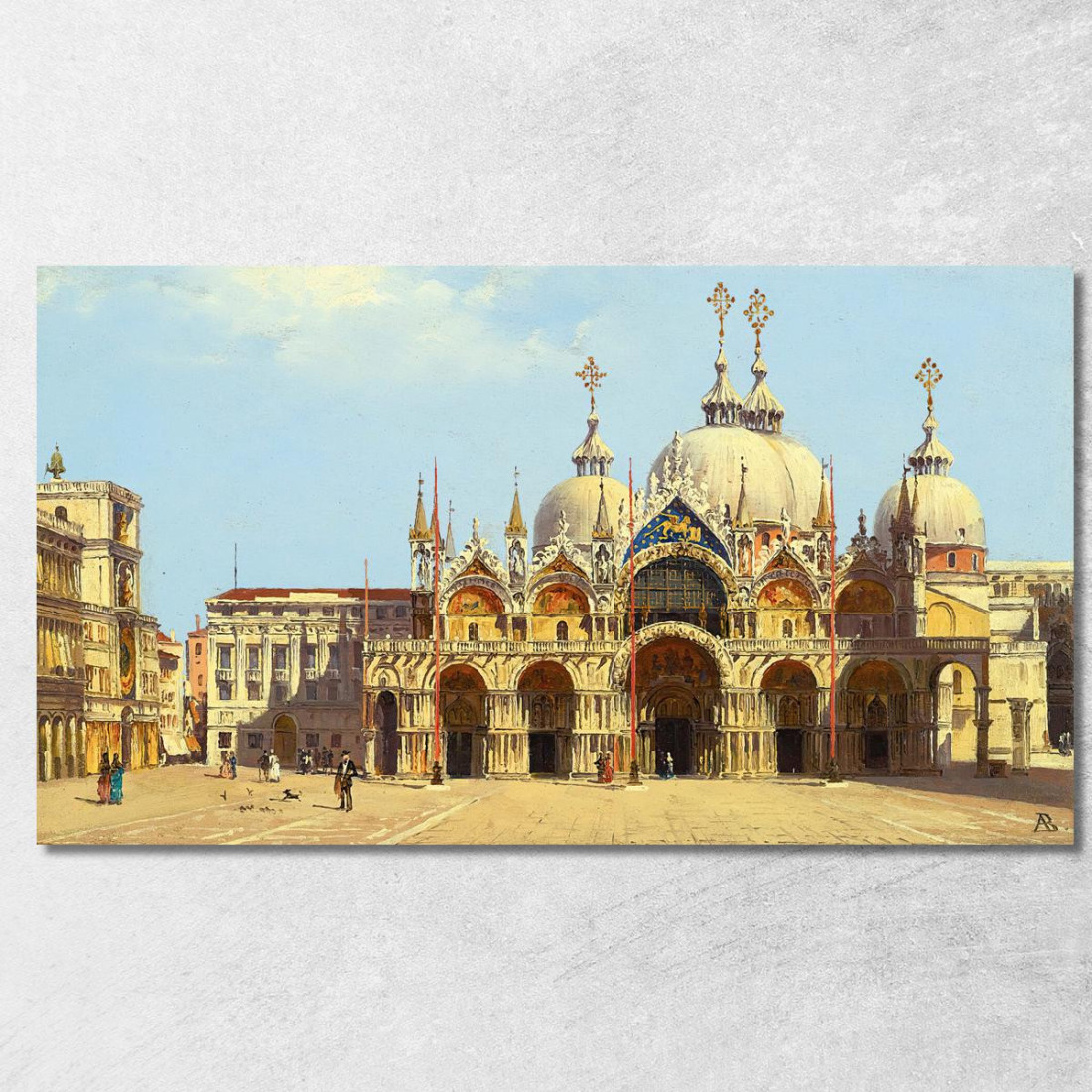 Piazza San Marco Venezia Antonietta Brandeis abn37 quadro stampato su tela Piazza San Marco Venezia Antonietta Brandeis abn37 quadro stampato su tela