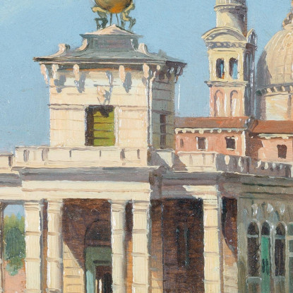 The Dogana Venezia Antonietta Brandeis abn39 quadro stampato su tela