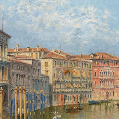 Il Canal Grande Venezia Antonietta Brandeis abn40 quadro stampato su tela