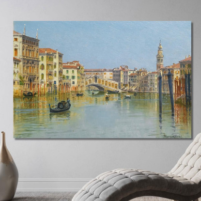 Il Ponte Di Rialto Venezia Antonietta Brandeis abn42 quadro stampato su tela