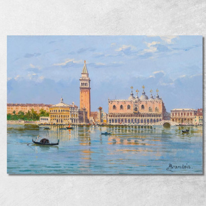 Il Molo Venezia Antonietta Brandeis abn43 quadro stampato su tela