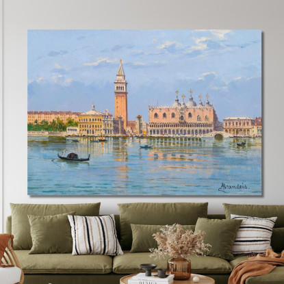 Il Molo Venezia Antonietta Brandeis abn43 quadro stampato su tela