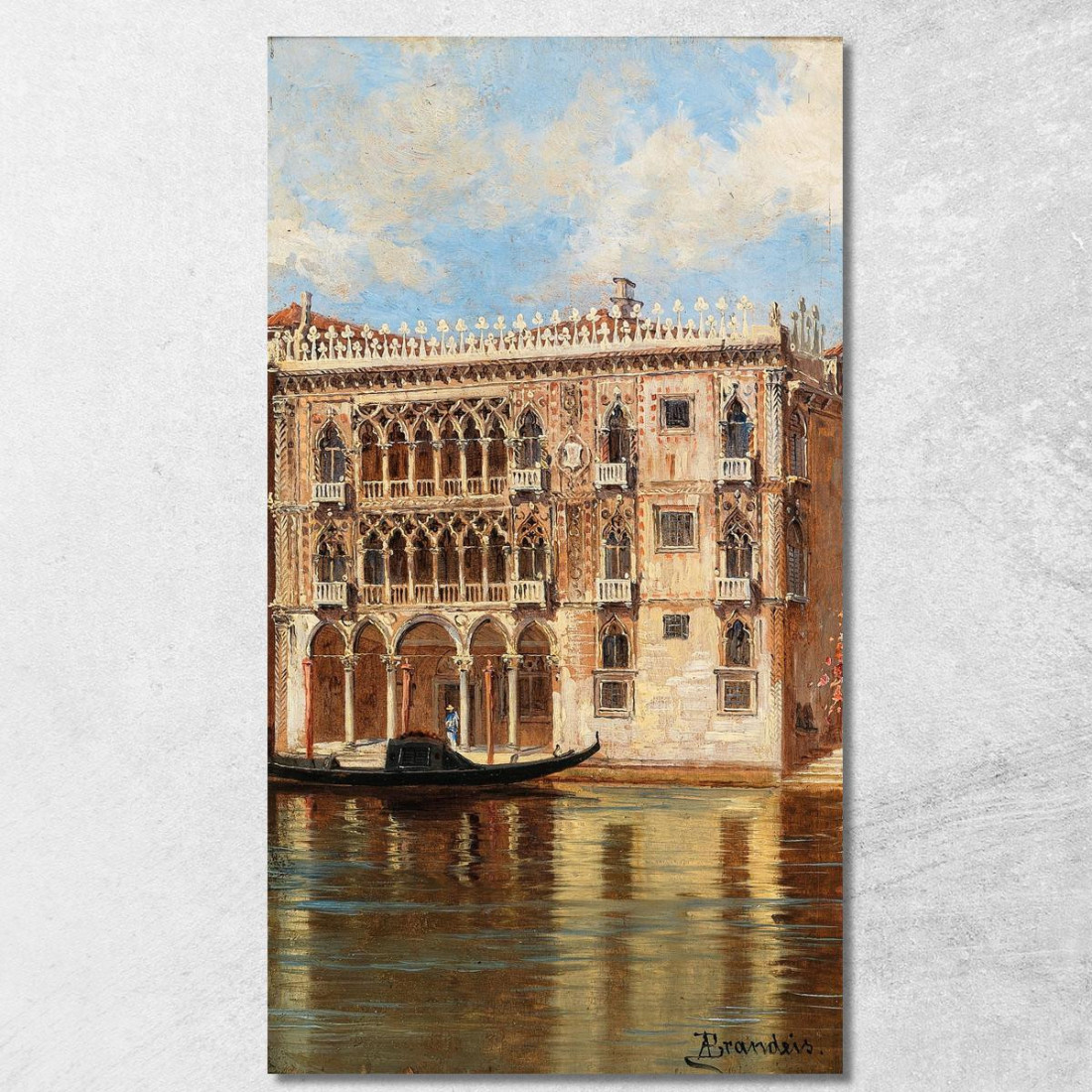 Venezia Ca'D'Oro Antonietta Brandeis abn51 quadro stampato su tela Venezia Ca'D'Oro Antonietta Brandeis abn51 quadro stampato su tela