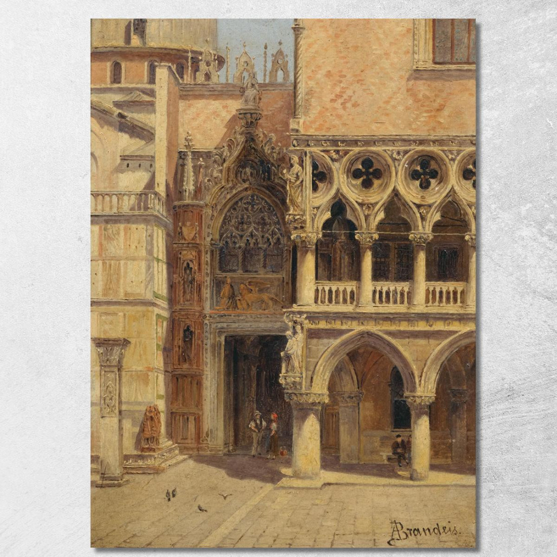 Venice Porta Della Carta Palazzo Ducale Antonietta Brandeis abn55 quadro stampato su tela