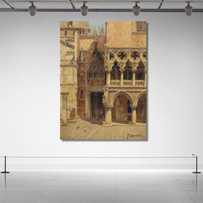 Venice Porta Della Carta Palazzo Ducale Antonietta Brandeis abn55 quadro stampato su tela