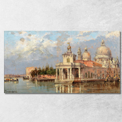 Venice Santa Maria Della Salute With Old Dogana Antonietta Brandeis abn57 quadro stampato su tela