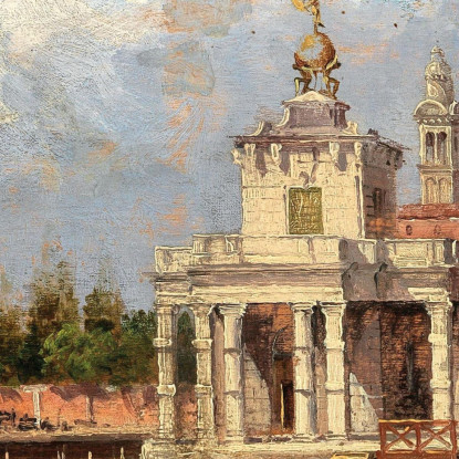 Venice Santa Maria Della Salute With Old Dogana Antonietta Brandeis abn57 quadro stampato su tela