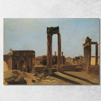 Tu Dai Il Foro Romano Carl Blechen cbc2 quadro stampato su tela