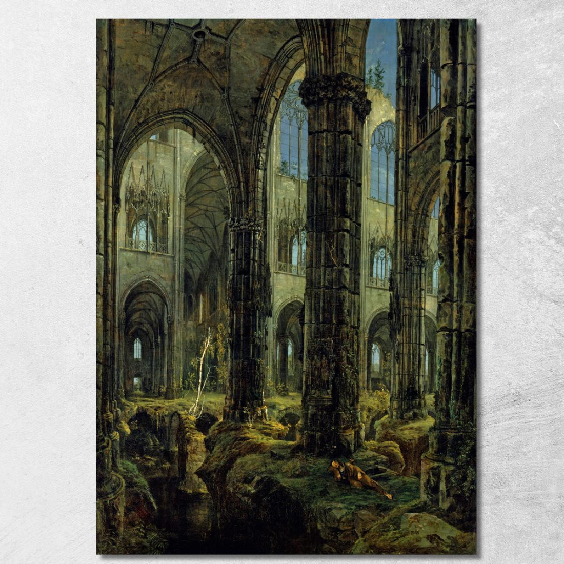 Rovine Della Chiesa Gotica Carl Blechen cbc7 quadro stampato su tela Rovine Della Chiesa Gotica Carl Blechen cbc7 quadro stampato su tela
