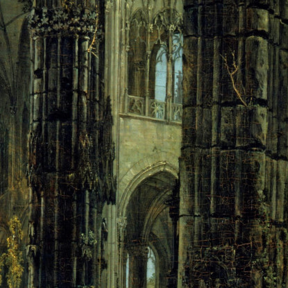 Rovine Della Chiesa Gotica Carl Blechen cbc7 quadro stampato su tela