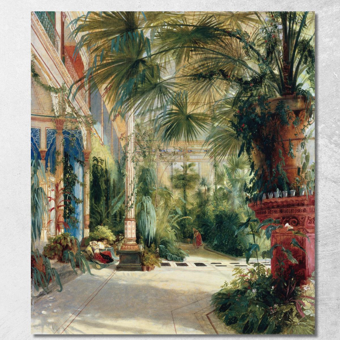 L'Interno Della Palm House Carl Blechen cbc17 quadro stampato su tela L'Interno Della Palm House Carl Blechen cbc17 quadro stampato su tela