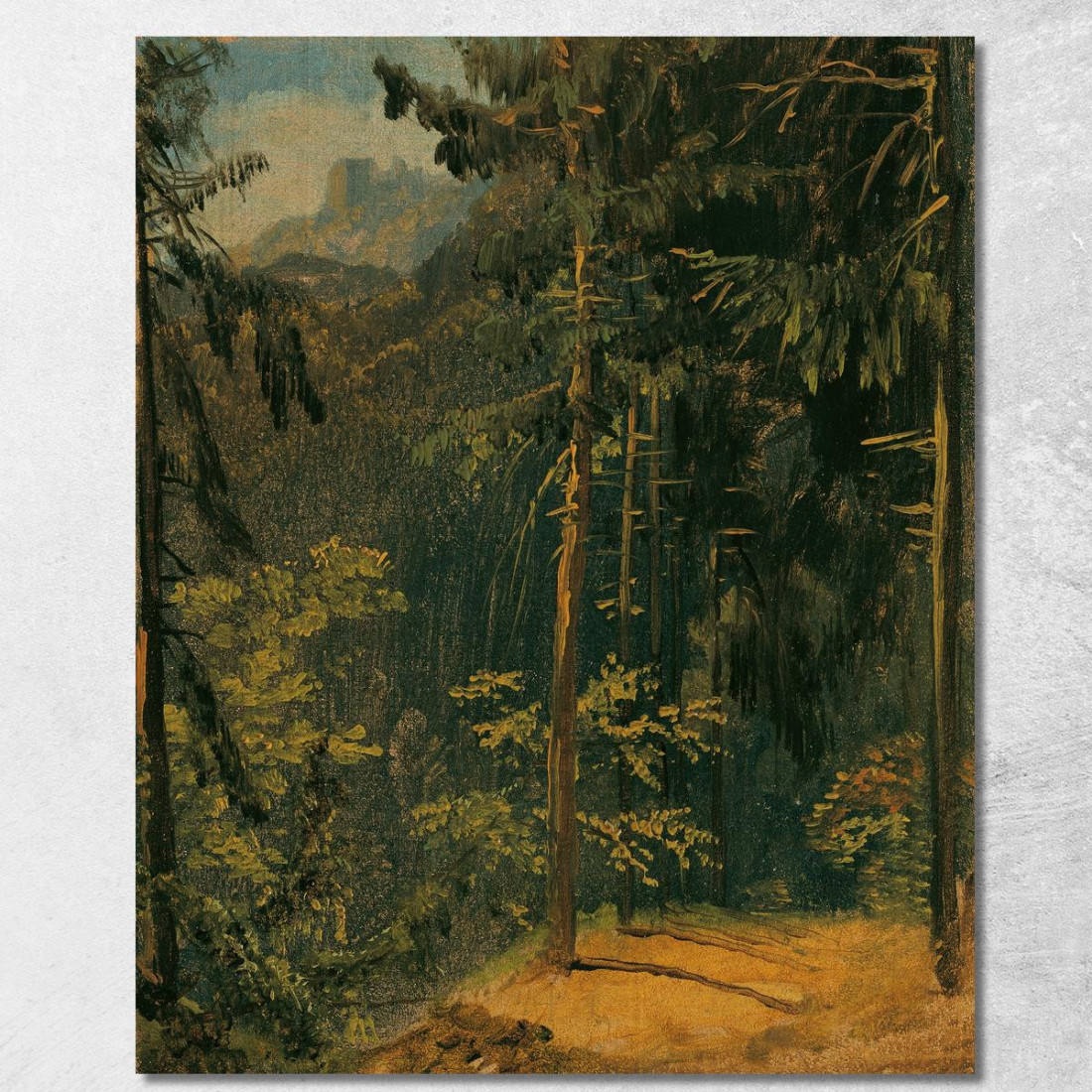 Sentiero Nel Bosco Nell'Harz Carl Blechen cbc23 quadro stampato su tela Sentiero Nel Bosco Nell'Harz Carl Blechen cbc23 quadro stampato su tela