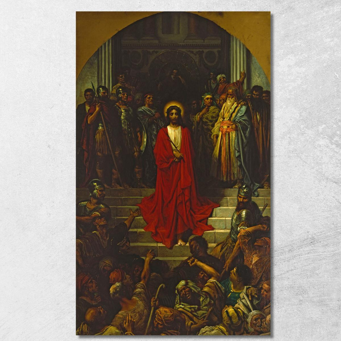 Ecco L'Uomo Doré Gustave gdr32 quadro stampato su tela Ecco L'Uomo Doré Gustave gdr32 quadro stampato su tela