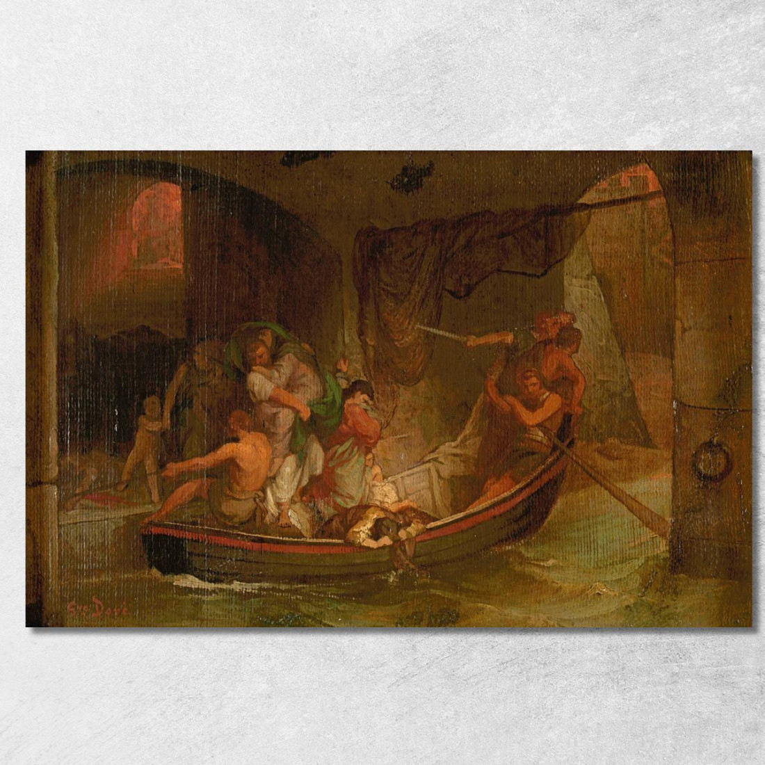 Incendio Di Roma Doré Gustave gdr35 quadro stampato su tela Incendio Di Roma Doré Gustave gdr35 quadro stampato su tela