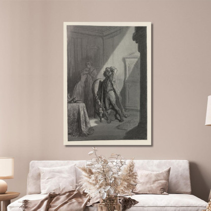 Il Corvo Pl.23 Doré Gustave gdr106 quadro stampato su tela