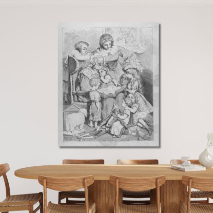 Fiabe Pl 01 Doré Gustave gdr118 quadro stampato su tela