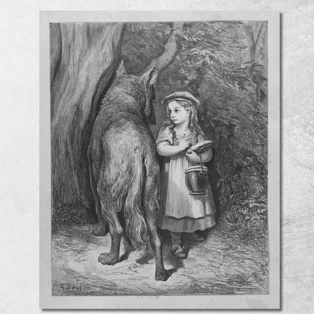 Fiabe Pl 02 Doré Gustave gdr119 quadro stampato su tela Fiabe Pl 02 Doré Gustave gdr119 quadro stampato su tela