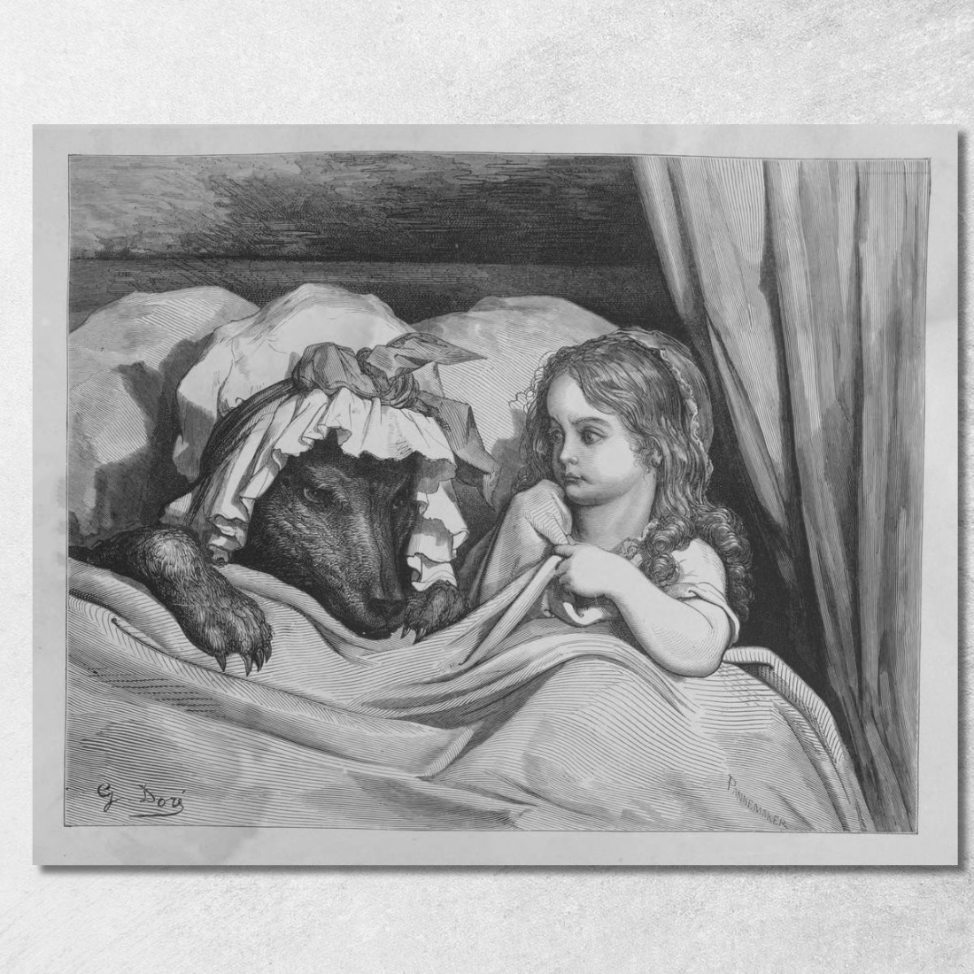 Fiabe Pl 04 Doré Gustave gdr121 quadro stampato su tela Fiabe Pl 04 Doré Gustave gdr121 quadro stampato su tela