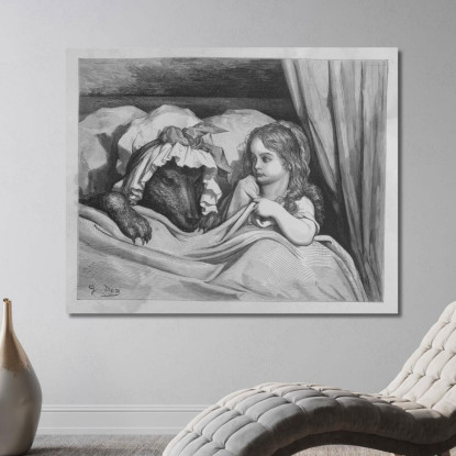 Fiabe Pl 04 Doré Gustave gdr121 quadro stampato su tela