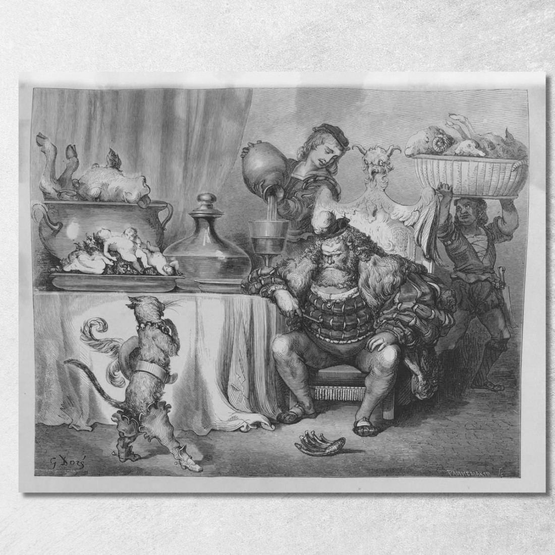 Fiabe Pl 25 Doré Gustave gdr142 quadro stampato su tela Fiabe Pl 25 Doré Gustave gdr142 quadro stampato su tela
