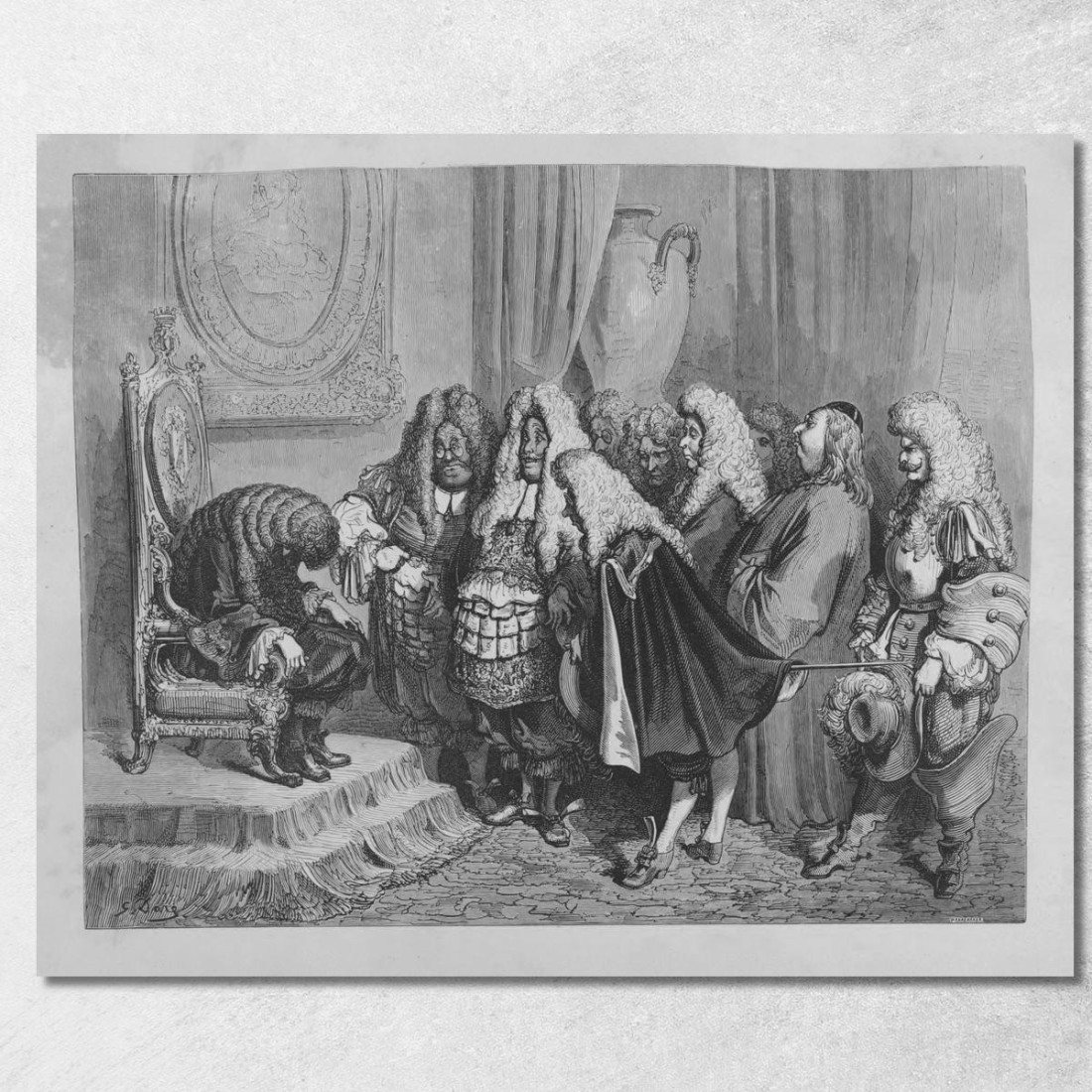 Fiabe Pl 30 Doré Gustave gdr147 quadro stampato su tela Fiabe Pl 30 Doré Gustave gdr147 quadro stampato su tela