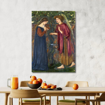 Il Dipinto Dell'Annunciazione Edward Burne Jones ebj19 quadro stampato su tela