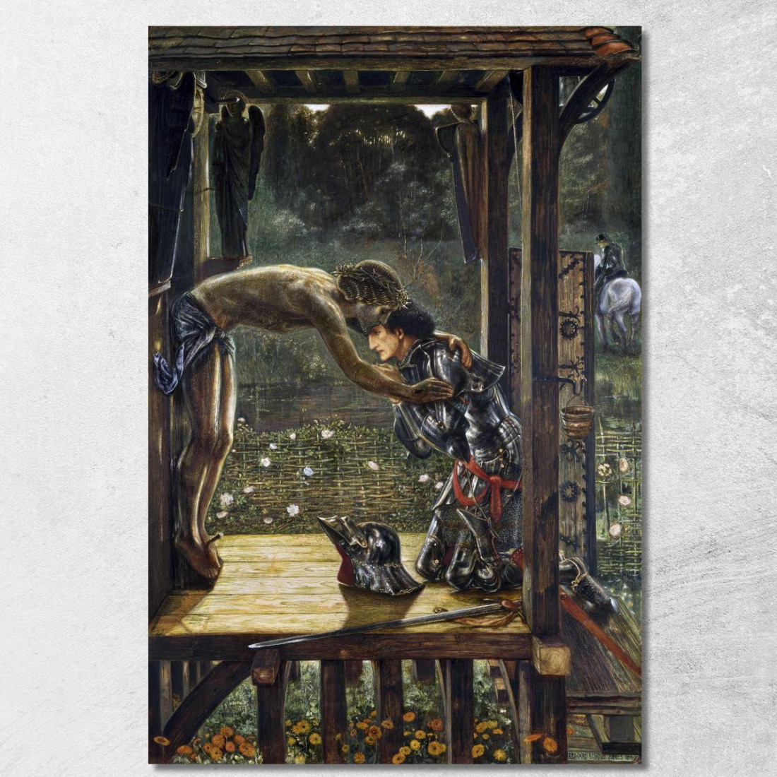 Il Cavaliere Misericordioso Edward Burne Jones ebj26 quadro stampato su tela Il Cavaliere Misericordioso Edward Burne Jones ebj26 quadro stampato su tela