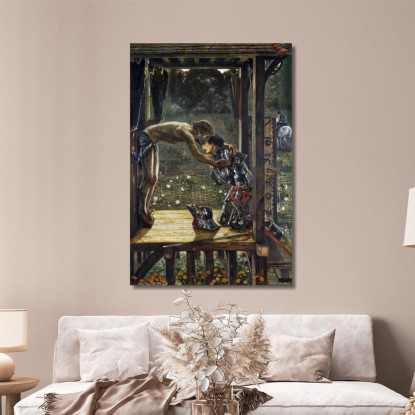 Il Cavaliere Misericordioso Edward Burne Jones ebj26 quadro stampato su tela