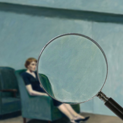 Estetica Dell'Alienazione Edward Hopper eho2 quadro stampato su tela