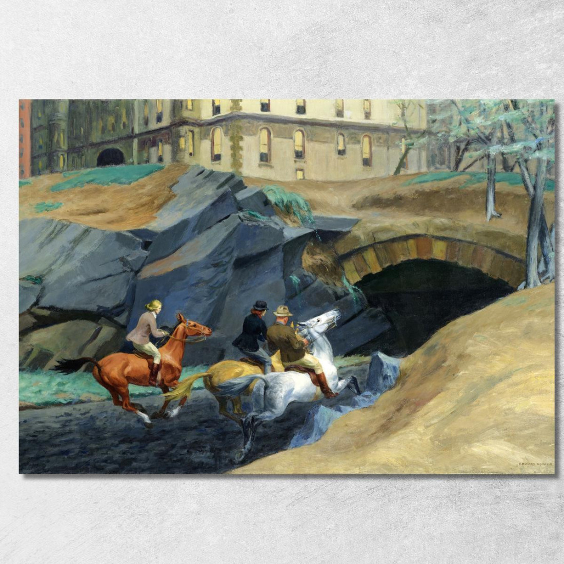 Sentiero Per Cavalli Edward Hopper eho4 quadro stampato su tela