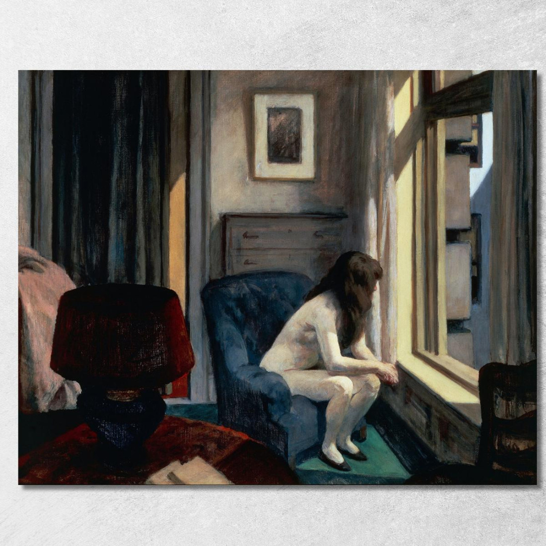 Le Undici Del Mattino. Edward Hopper eho15 quadro stampato su tela