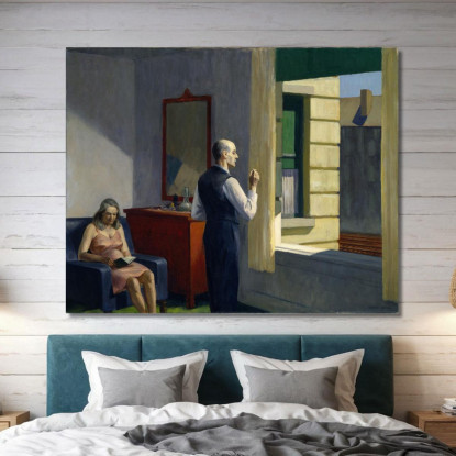 Hotel Vicino Alla Ferrovia Edward Hopper eho21 quadro stampato su tela