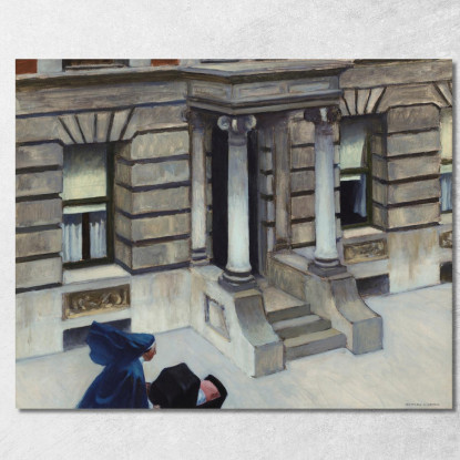 Marciapiedi Di New York Edward Hopper eho29 quadro stampato su tela