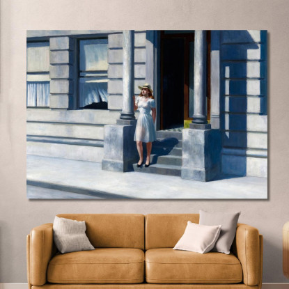 Estate Edward Hopper eho40 quadro stampato su tela