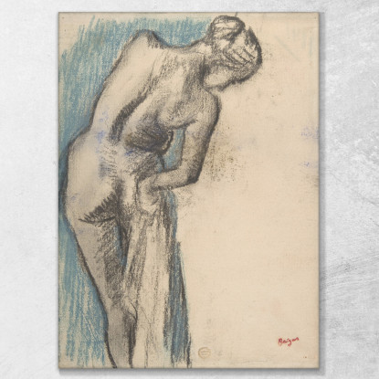Bagnante Che Si Asciuga Edgar Degas edg125 quadro stampato su tela