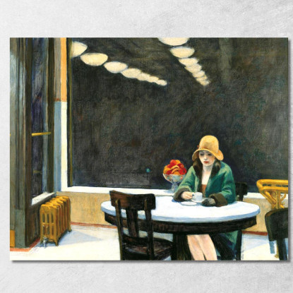 Automatico Edward Hopper eho50 quadro stampato su tela