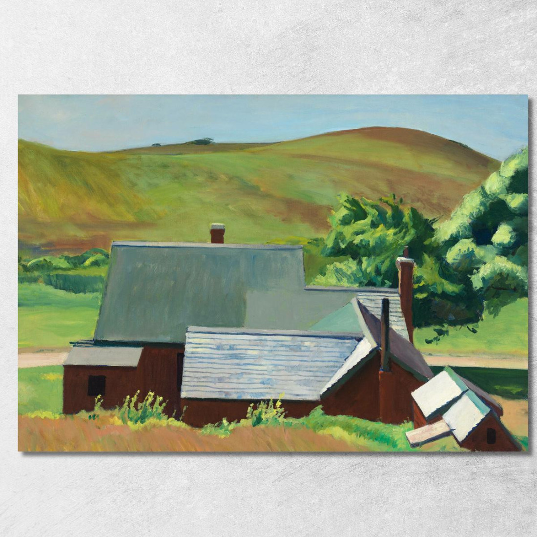 Casa Di Burly Cobb A South Truro Edward Hopper eho58 quadro stampato su tela Casa Di Burly Cobb A South Truro Edward Hopper eho58 quadro stampato su tela