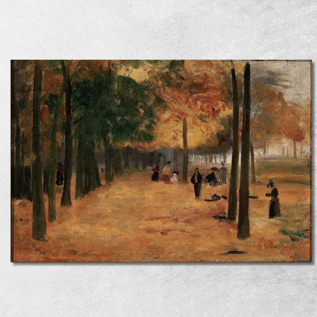 Angolo Dell'Autunno Del Lussemburgo Eliseu Visconti evs15 quadro stampato su tela Angolo Dell'Autunno Del Lussemburgo Eliseu Visconti evs15 quadro stampato su tela