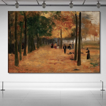 Angolo Dell'Autunno Del Lussemburgo Eliseu Visconti evs15 quadro stampato su tela