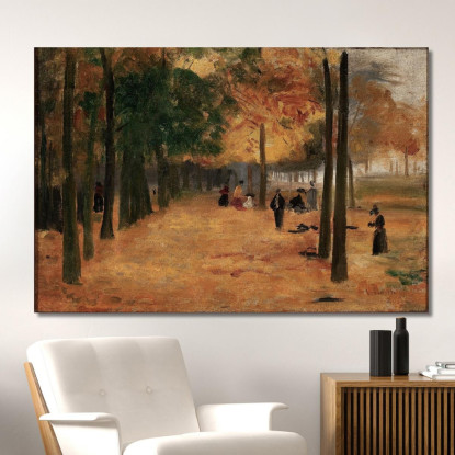 Angolo Dell'Autunno Del Lussemburgo Eliseu Visconti evs15 quadro stampato su tela