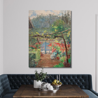 Riposa Nel Mio Giardino Eliseu Visconti evs20 quadro stampato su tela