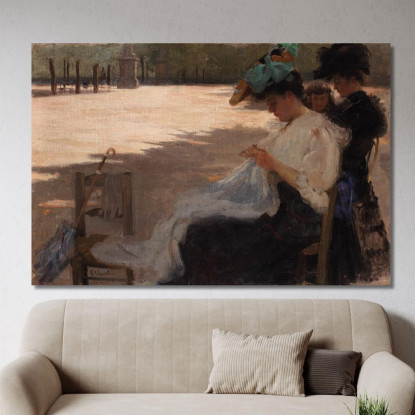 Giardino Del Lussemburgo Eliseu Visconti evs28 quadro stampato su tela