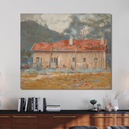 La Mia Casa Di Campagna Eliseu Visconti evs37 quadro stampato su tela