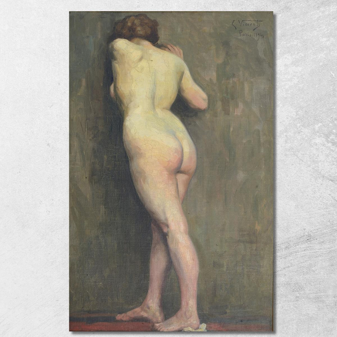 Nudo Femminile Da Dietro Eliseu Visconti evs40 quadro stampato su tela Nudo Femminile Da Dietro Eliseu Visconti evs40 quadro stampato su tela