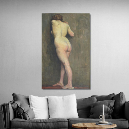 Nudo Femminile Da Dietro Eliseu Visconti evs40 quadro stampato su tela