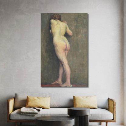 Nudo Femminile Da Dietro Eliseu Visconti evs40 quadro stampato su tela